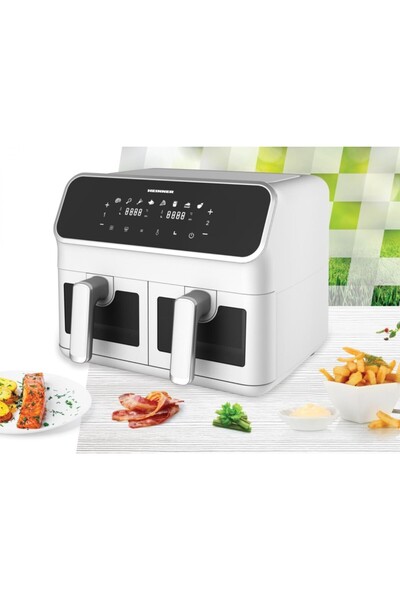 Heinner FRITEUZA DUBLA CU AER CALD DUALFRY SUPREME 8L HAF-H8DB17WH