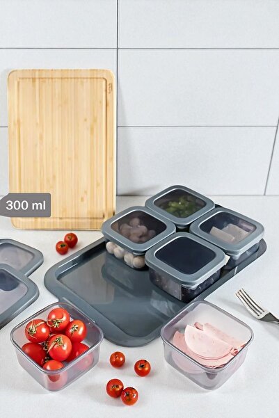 Buclee 7-Piece Breakfast Set with Trays Useful Set with Silicone Covers