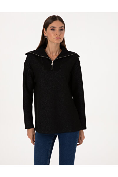 Pierre Cardin Black Comfort Fit Sweatshirt 50309124-Vr046