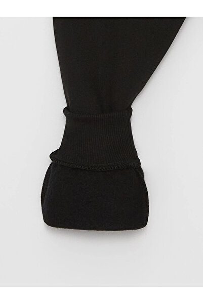 LC Waikiki LCW KidsSiyah Beli Lastikli Baskılı Erkek Çocuk Jogger Eşofman Altı