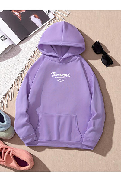 trendypassion سويت شيرت كبير الحجم مطبوع عليه ألف للجنسين