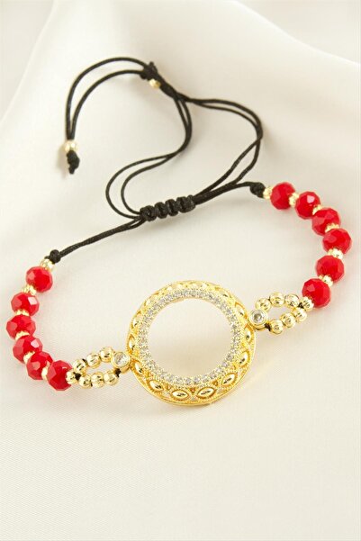 CT STONES سوار من الكريستال الذهبي القابل للتعليق