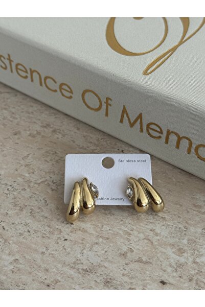 LUXSTONE Gold Stone Earrings