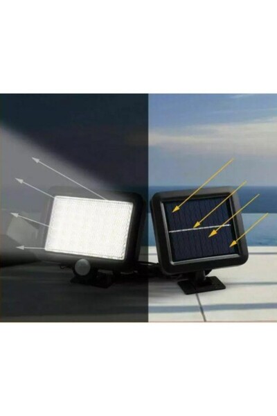 Flippy Ηλιακό φωτιστικό, 56 LED με 1 πλέγμα σε επαγωγή, τοποθέτηση σε τοίχο,