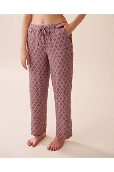 La Vie en Rose Geo Print Soft Jersey Pajama Pants