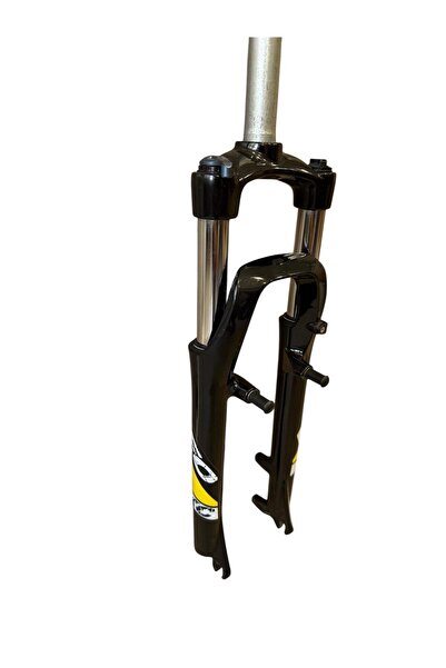 SARİSSA BİSİKLET ZOOM M/LO 26" Jant Kilitli Bisiklet Maşası 1-1/8 QR Amortisörlü Maşa V-fren Disk Fren Uyumlu Siyah S