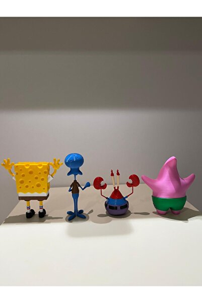 NaseTasarım Sünger Bob, Patrick, Yengeç ve Ahtapot Figürleri