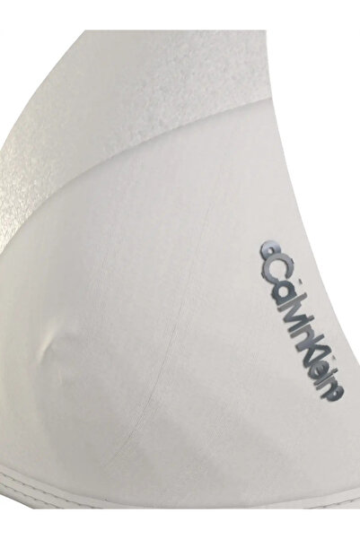 Calvin Klein TRIANGLE-RP Kadın Beyaz Bikini Üstü