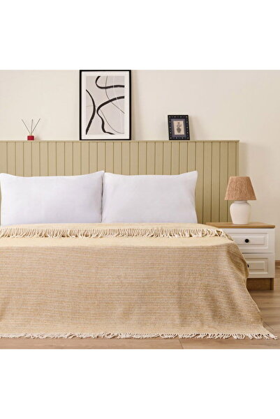 Evidea Меко памучно двойно одеяло Luma - бежово/кремаво - 200x220 cm
