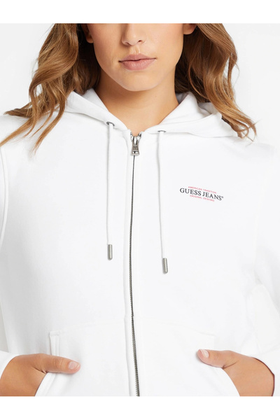 Guess Jeans Women's White Sweatshirt W4Yq13Kc811-G011