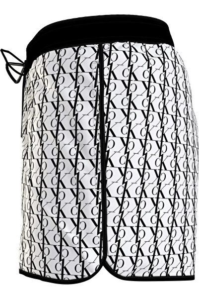 Calvin Klein SHORT DRAWSTRING-PRI Erkek Beyaz Deniz Şortu