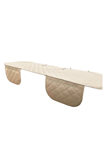 Metru Patrat Set 3 protecții pentru scaune auto, universale, matlasate, bej