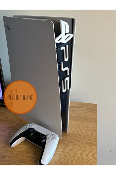 TURUNCUHANE PS5 Kapağı Uyumlu Dekoratif PlayStation 5 Yazısı – Gamer Odası Ak...
