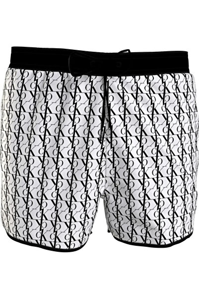 Calvin Klein SHORT DRAWSTRING-PRI Erkek Beyaz Deniz Şortu