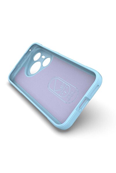 SKYDDAR INNOVATION Husă pentru Huawei Pura 70, Magic Shield, Silicon Mat, set cu autocolant, Albastră