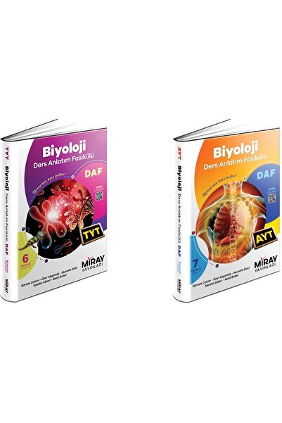 Miray Yayınları Tyt Biyoloji ve Ayt Biyoloji DAF Ders Anlatım Fasikülleri Set...