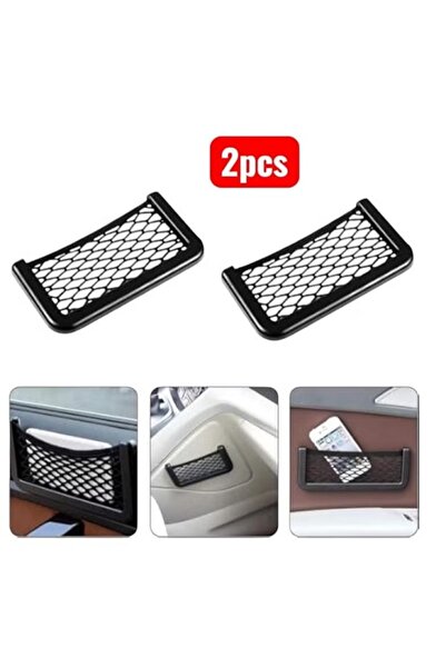 Generic 2-Piece Mesh Storage Bag, Smart Phone Organizer Holder with Ultra Cle...
