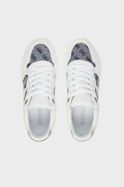 Guess Hapyy4 Kadın Beyaz/Mavi Sneaker FLTHP4FAL12-WHBLU