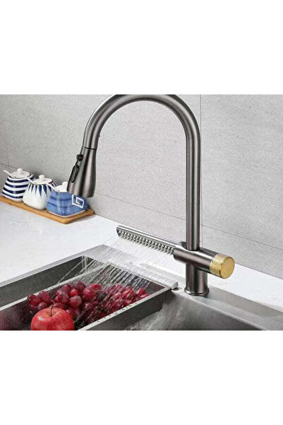 Sanlux FlexiJet Kitchen Faucet – Modern Design with Pull-out Shower and Water...