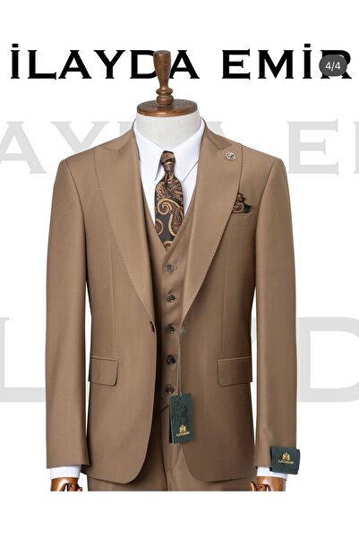 ilayda emir Beige Vest Suit
