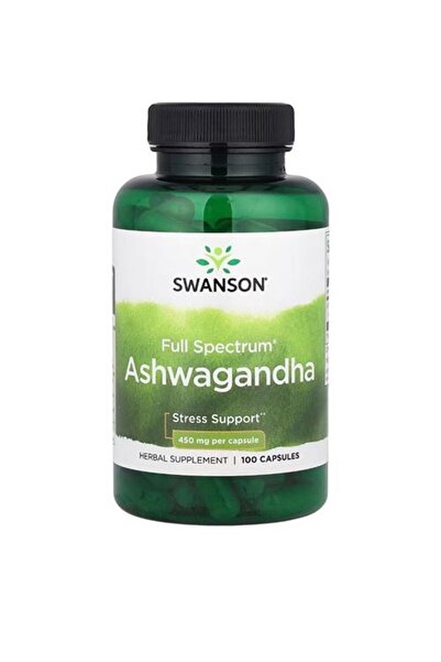 SWANSON Full Spektrum Ashwagand.ha 450 mg. 100 kapsül.usa menşei.
