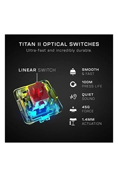 Roccat Vulcan Iı Max – Optik-Mekanik Pc Oyun Klavyesi Siyah Vulcan Iı Max Tactile