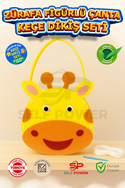 Self Power Eğitici Dikiş Başlangıç Kiti -Eğitici Üretken Set , Keçe Malzeme, ...