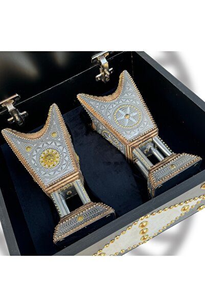 Mabkhara Hail بكس هدايا حبتين مع صندوق مباخر نوع ملكي حجم ٢٩ سم