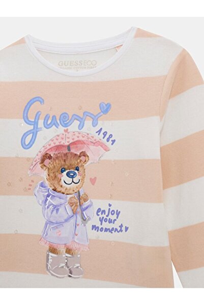 Guess Μπλουζάκι Jersey για κορίτσια με κανονική εφαρμογή