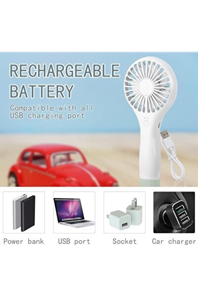 X SPRING Handheld Fan, Speed Adjustable Small Personal Portable Fan, Battery Operated USB Rechargeab