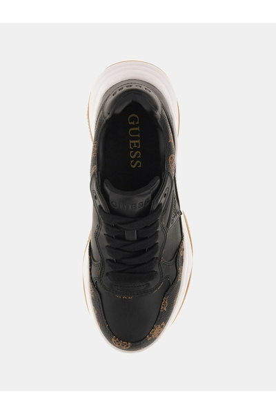Guess Hapyy3 Kadın Siyah Sneaker FLTHPYFAL12-BLKBR