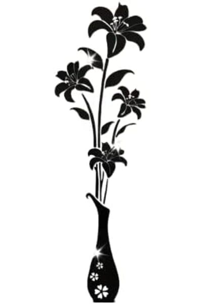 Slasa Reflective Acrylic Wall Sticker by - Lily Vase Design