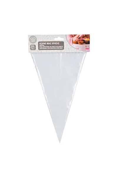 ANTBRO Set of 20 disposable transparent pastry piping bags, 30 cm