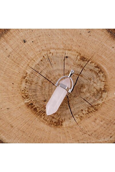 CT STONES Pink Quartz Point Pendant