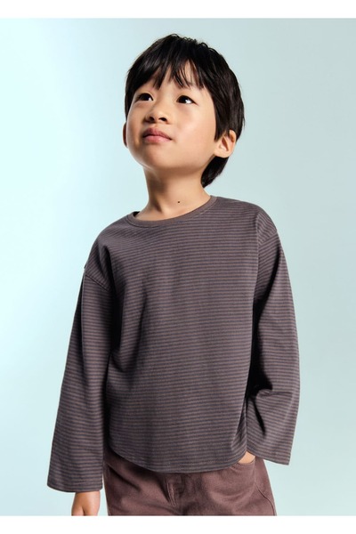 MANGO Baby Cotton striped T-shirt