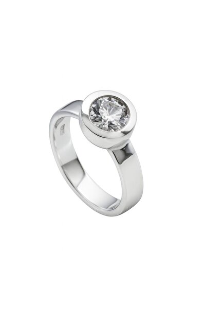 Diamonfire Ασημένιο γυναικείο δαχτυλίδι με πέτρα ζιργκόν, 611229