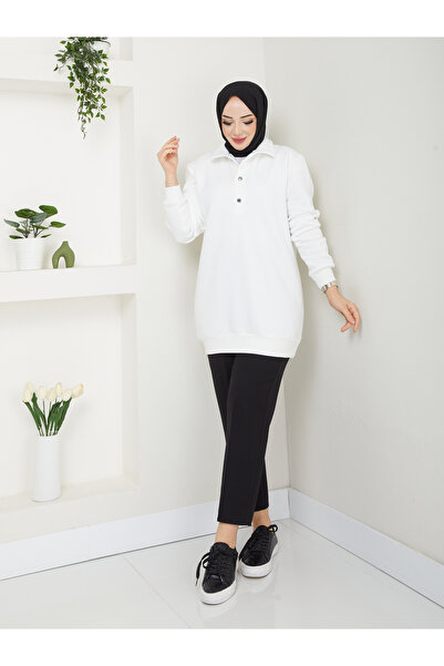 Raika Moda Hooded 3 Thread Oversized Hijab Sweatshirt