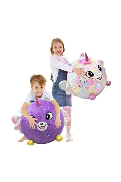 Biggies Şişme Peluş Unicorn XXL Shiny Corns S2