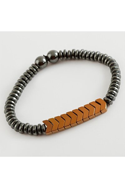 ZERO LAND MSA-SHOP سوار من الحجر الطبيعي الهيماتيت - أصفر