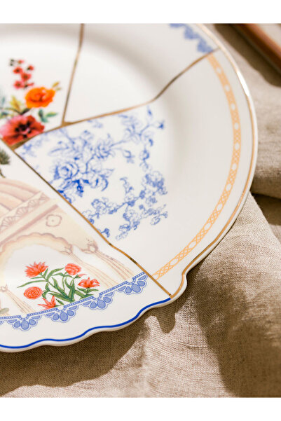 LC Waikiki Freezen Store'dan Trend Ürünler | Baskılı Seramik Pasta Tabağı 21 cm