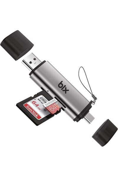 STOREMAX ADP-11 Mikro SD Kart Okuyucu Type-C & USB 3.2 Gen1, Hafıza Kartı Oku...