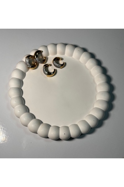 ALİA Earcuff zirkon taş gold halka kıkırdak kadın