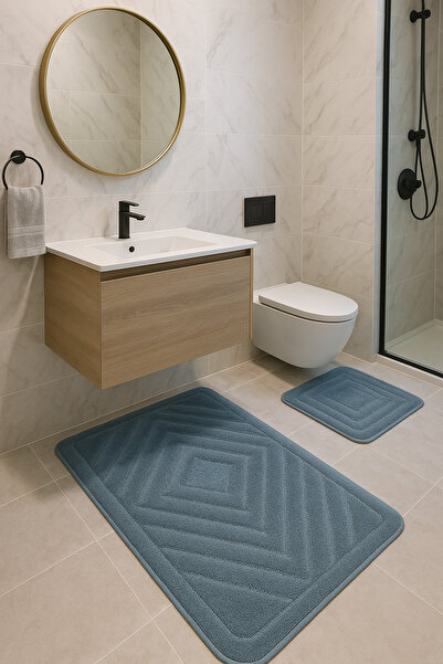 yek home tekstil evinizin her yerinde ΒΑΜΒΑΚΙ ΜΠΑΝΙΟΥ 2 ΤΕΜΑΧΙΑ (60x100 + 50x60)