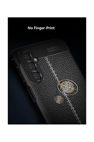 m.tk moveteck Samsung Galaxy A17 5g Kılıf Kamera Korumalı Deri Görünümlü Dikiş Desenli iz Yapmaz Mat Silikon