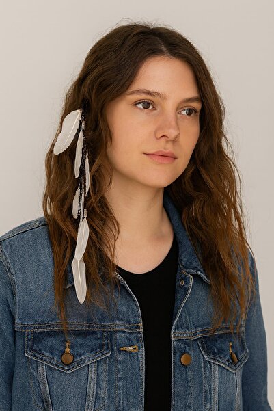 New Obsessions Lanț de păr cu pene Snur de păr Rasta