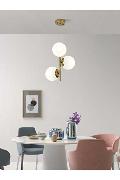 RFAN Pandantiv, Model N6803-3, Cu 3 Abajururi, 3 x E27, Înălțime Reglabilă, A...