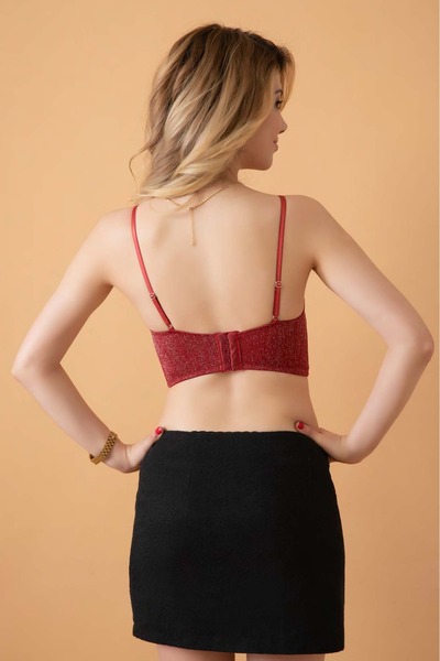 BurDen Dekoratif Ürünler & Tasarım Underwire and Padded Crop Top – Stylish Bustier That Expresses Your Style