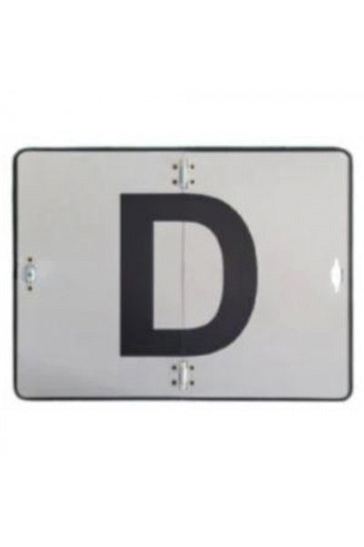 BORG-HICO Placa semnalizare pliabila Hico transport deseuri periculoase litera D 30 x 40 cm