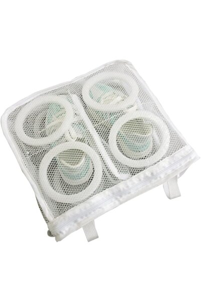 Flippy Shoe Washing Bag for Washing Machine, 28 x 24.5 x 8 cm, White