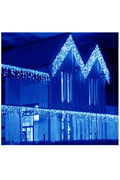 Bibilel Χριστουγεννιάτικο Φως Βροχής Τύπου 5 m x 1 m 240 LED Μπλε Διασυνδεόμενα